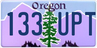 OR license plate 133UPT