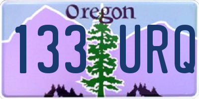 OR license plate 133URQ