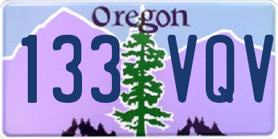 OR license plate 133VQV
