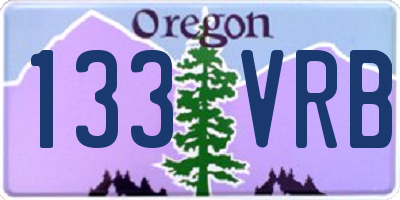 OR license plate 133VRB