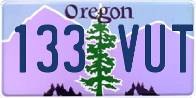 OR license plate 133VUT
