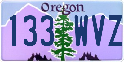 OR license plate 133WVZ
