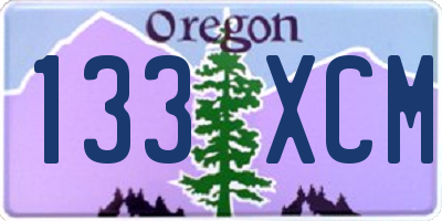 OR license plate 133XCM
