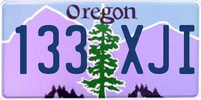 OR license plate 133XJI