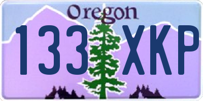 OR license plate 133XKP