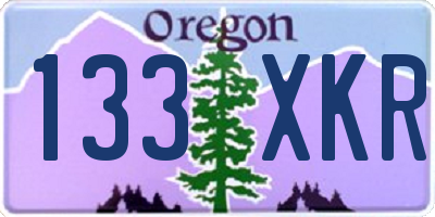 OR license plate 133XKR