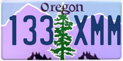 OR license plate 133XMM