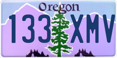 OR license plate 133XMV