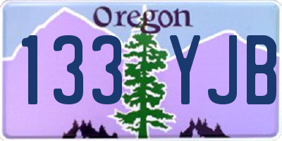 OR license plate 133YJB