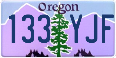 OR license plate 133YJF