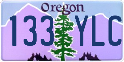 OR license plate 133YLC