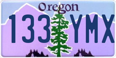 OR license plate 133YMX