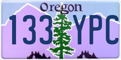 OR license plate 133YPC
