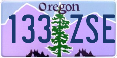 OR license plate 133ZSE