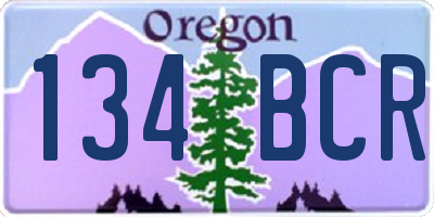 OR license plate 134BCR