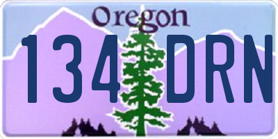 OR license plate 134DRN