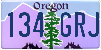 OR license plate 134GRJ