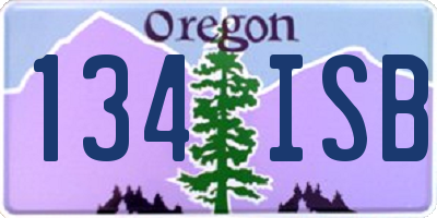 OR license plate 134ISB