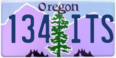 OR license plate 134ITS