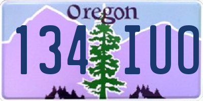 OR license plate 134IUO