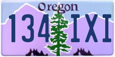 OR license plate 134IXI