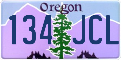 OR license plate 134JCL