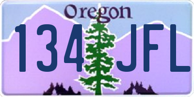 OR license plate 134JFL