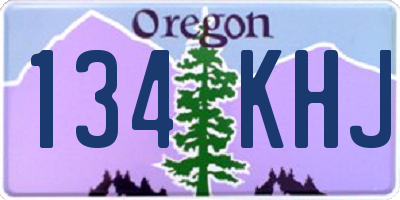 OR license plate 134KHJ