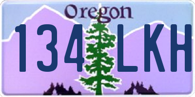 OR license plate 134LKH