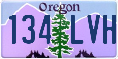 OR license plate 134LVH
