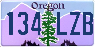 OR license plate 134LZB