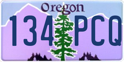 OR license plate 134PCQ