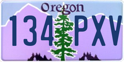 OR license plate 134PXV