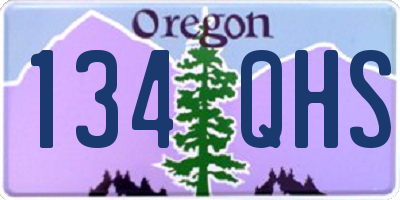 OR license plate 134QHS
