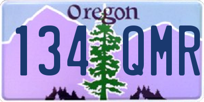 OR license plate 134QMR