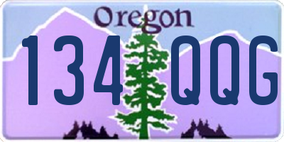 OR license plate 134QQG