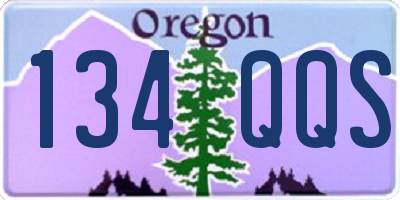 OR license plate 134QQS