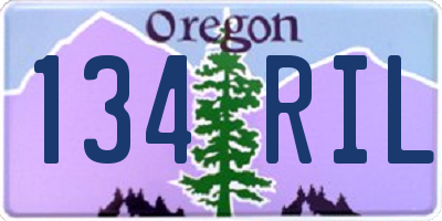 OR license plate 134RIL