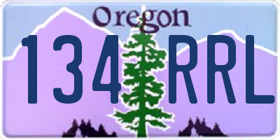OR license plate 134RRL