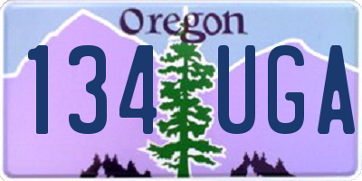 OR license plate 134UGA