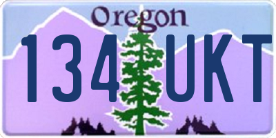 OR license plate 134UKT