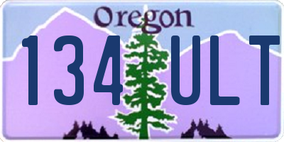 OR license plate 134ULT