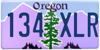 OR license plate 134XLR