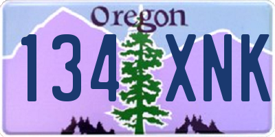 OR license plate 134XNK