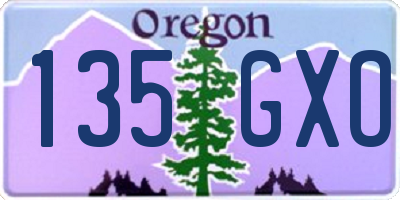 OR license plate 135GXO