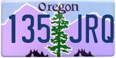 OR license plate 135JRQ