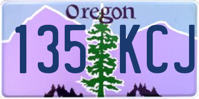 OR license plate 135KCJ