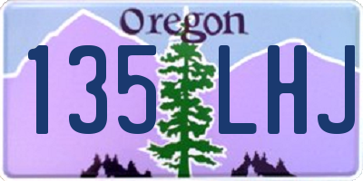 OR license plate 135LHJ