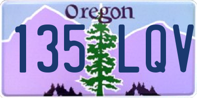 OR license plate 135LQV