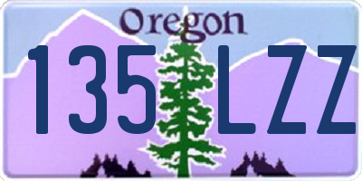OR license plate 135LZZ